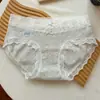 Pantaletas de Mujer con Ribete de Encaje, Cintura Media, Algodón Puro, Clase A, 10A Antibacterianas, Calzones con Refuerzo Ampliado