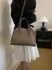 Bolso Tote de Mano con Raya Transfronteriza, Bolso de Hombro Versátil con PU de Patrón Lichi, Gran Capacidad de Moda para Viajes Diarios, Bolso Cruzado Retro para Mujer