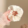 Ligas para el cabello estilo coreano, ligeras, con estampado de leopardo, elásticos para el cabello retro extragrandes, bandas elásticas para el cabello muy elásticas, scrunchies de moda para mujer