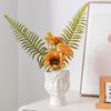 Decoración Creativa Nórdica para el Hogar Adornos de Jarrón de Cerámica para Mesa de Sala de Estar Arreglo Floral Venta al por Mayor Transfronteriza Recipientes para Flores Estilo Americano Más Vendido