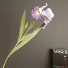 Flor Artificial Íris Alice Textura de Silicone e Algodão Decoração de Casa de Alta Qualidade Arranjo Floral Adereço para Fotografia de Casamento Flor