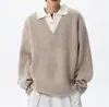 Suéter de Punto Falso de Dos Piezas Estilo Old Money para Hombre, Suéter Pulóver Estilo Perezoso Retro de Invierno, Top de Marca de Tendencia para Pareja
