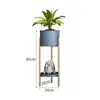 Suporte Moderno Simples Verde para Vasos de Dendrocalamus Prateleira de Flores de Ferro Forjado Multicamadas Rack de Armazenamento de Metal de Chão para Sala de Estar Varanda