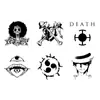 Pegatinas de Tatuaje Anime Herbales Impermeables de Larga Duración Pecho Brazo Cuello Modernas Atractivas Pegatinas Realistas Pegatinas Geniales de Larga Duración
