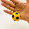 Llavero Creativo de Fútbol de 4 cm, Merchandising del Mundial, Colgante para Mochila de Estudiante, Balón de Fútbol Colorido, Al por Mayor en Stock
