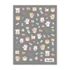 Pegatina de Uñas de Oso Lindo 5D en Relieve Estéreo Dibujos Animados Oso Blanco Pequeño Lindo Pegatina para Uñas Arte de Uñas Joyería Estilo Yl