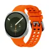 Aplicável para Samsung Galaxy Watch 9 Samsung Galaxy Watch 8/8 Classic Pulseira de Relógio de Silicone com Furos em Duas Fileiras
