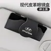 Adecuado para Hyundai Elantra ix35 Tucson cus Tucson Sonata funda de cuero para gafas clip para gafas de coche