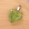 Colgante de Cristal Popular Transfronterizo Corazón de Amor Accesorios para Joyería DIY Collar de Corazón de Vidrio de Colores Colgante de Llave