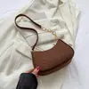 Bolso pequeño para mujer, moda de otoño 2023, bolso de hombro vintage, bolso cruzado sencillo y elegante, bolso de axila para mujer.