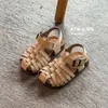 Zapatos para Niños Piel Genuina Suela Suave Sandalias de Bebé 2026 Verano Nuevo Estilo Sandalias Romanas Trenzadas Versátiles Estilo Coreano para Niñas