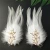 Accesorios para el cabello con plumas de súper hada blancas, horquillas para el cabello de celebridades de Internet, tocados para fotografías de bodas, tocados para fotografías de viajes, hermosas horquillas para el cabello