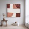 Pintura Colgante Moderna Simple Abstracta para Dormitorio Mesita de Noche Cuadrada de Alta Gama Atmosférica Decoración para Habitación de Hotel B&B