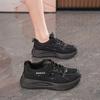Sapatos Femininos de Verão 2025 Novo Tênis Respirável de Malha Estilo Coreano Feminino Versátil Sola Grossa Casual Sola Macia Sapatos Torre