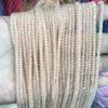 Platillo volador de piedra natural, cuentas redondas de 2x3 mm, sueltas, semiterminadas, para pulseras y collares, venta al por mayor