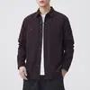 Nueva chaqueta de trabajo retro americana de peso pesado lavada para hombre 2026, de manga larga, corte holgado, camisa versátil y moderna