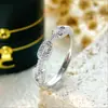 Regalo del Día de San Valentín Anillo de Cadena Más Vendido para Mujer Plata de Ley S925 Anillo Abierto Fabricante de Joyería Metálica En Stock