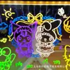 Prancheta de Desenho Luminosa Infantil DIY Transparente Acrílica Apagável Brinquedo Educacional para Treinamento de Pensamento e Desenho Infantil