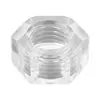 Tapa de plástico hexagonal transparente para tuerca de PC, tapa aislante externa hexagonal para tornillo de plástico m2m2.5m3m4m5m6m8m10