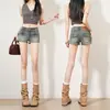 Chegadas de Verão 2026 Estilo Versátil Garota Picante Cintura Alta Quadril Largo Levanta Bumbum Perna Reta Shorts Jeans para Mulheres Suporte Dropshipping
