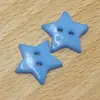 Botones de Estrella Coloridos para Camisas de Niños, Botones de Dos Agujeros, Botones Hechos a Mano para DIY, Botones de Resina de Dos Agujeros, Botones de Estrella Creativos