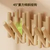Nuevo Colgador de Pared Estilo Teclado de Piano Gancho de Pared Entrada de Dormitorio Detrás de la Puerta de Entrada Almacenamiento Colgador de Abrigos y Sombreros sin Taladro
