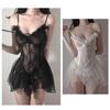 Lingerie sexy de renda transparente pijama uniforme de flerte sexual sedução provocação paixão traje transparente 9225