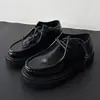 Otoño 2026 Estilo Caliente Moda Versátil Con Cordones Suela Gruesa Tallas Grandes Zapatos Británicos Comercio Exterior Al por Mayor