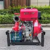 Bomba forestal manual diésel de alto caudal con arranque eléctrico, ligera y duradera