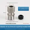 Gás natural e fole de gás Conector verde adaptador soquete tubo de gás conector de encaixe rápido conversor de parafuso