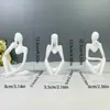 Adorno Moderno Minimalista de Resina con Figura Abstracta y Estética de Nicho para Sala de Estar, Entrada, Mueble de TV de Lujo Ligero y Escritorio de Oficina