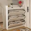 Armário de sapatos com porta basculante, armário de porta basculante ultraleve para entrada de casa, solução de armazenamento estreita, sapateira para apartamento pequeno, armário de armazenamento simples para entrada