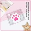 Estuche para Tarjetas Transparente Horizontal Estuche para Tarjetas de Comida para Tarjetas de Campus de Estudiantes Lindo Garra de Gato Estuche para Tarjetas de Dibujos Animados Estuche Protector Venta al por Mayor para Hombres y Mujeres