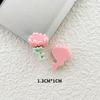 Mini Pequeno Colorido Florzinha DIY Acessórios de Resina Crianças Feito à Mão Unha Grampo de Cabelo Elástico de Cabelo Remendo Bolsa