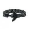 Uma Variedade de Pulseiras de Casal, Fabricantes Europeus e Americanos, Estilo Âncora Náutica em Couro, Pulseiras Masculinas Trançadas Vintage, Estudantes
