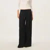 Pantalones casuales ligeros de doble pinza, suaves y resistentes a las arrugas, elásticos y nítidos, con cintura elástica y diseño de pierna ancha, que ofrecen una caída casual.
