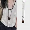 Dulce Sencillo Collar de Lazo para Jalar Diseño Nicho Coreano Accesorios Largos Combinan con Todo Primavera/Verano 2025 Nuevo Estilo