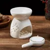 Pequeño Quemador de Aroma Cerámico Lámpara de Aroma para Velas de Interior Quemador de Aroma Reutilizable Lámpara de Aceites Esenciales Anti-quemado en Seco para Dormitorio