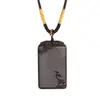 Colar Pingente de Sândalo Natural Acessório DIY Joias Amuleto Pingente de Bolsa Placa de Madeira Gravada Pingente de Madeira