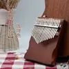 Fiddle de pulgar de 17 tonos para principiantes, núcleo de flor de durazno, fiddle de dedo, introducción, fiddle de trémolo, instrumento musical pequeño portátil, chapa, fiddle Karimba