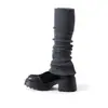 Nuevos Calentadores de Pierna de Punto de Cachemira Color Sólido Otoño/Invierno Calcetines JK Suaves Extendidos Gruesos Cálidos Protección Invernal Cómodos Versátiles para Mujer