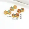 Bolsa antiga de gota de óleo dourado dança do leão cabaça fortuna peixe koi contas nuvem auspiciosa lótus corda DIY contas de mão D142