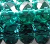 Cuentas de cristal de 12 mm cuentas planas cuentas planas cuentas de rueda (agujero Verde)