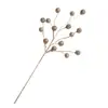 Plata Champán Esquejes de Fruta Decoraciones Navideñas Decoración de Árbol de Navidad Decoración de Bayas con Lentejuelas de Espuma Simulada