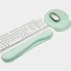 Set de Soporte para Muñecas de Espuma Viscoelástica para Mouse Pad y Teclado, Almohadilla para Muñecas Mecánica para Escritorio de Computadora, Antideslizante, Escritorio de Oficina