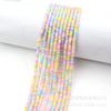 Pieza de cerámica suave al por mayor color mixto pieza de tubo con cuentas de cerámica suave 4mm cuentas de arcilla cuentas sueltas collar diy cadena para teléfono móvil material para accesorios