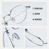 Gafas de miopía para mujer 932T, montura con grado de astigmatismo, montura redonda, gafas antiluz azul, montura completa, ultraligeras, de titanio puro.