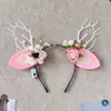 Acessório de Cabeça de Natal Faixa com Galhos Luminosos Adultos Crianças Fantasia Acessórios de Cabelo Presente de Feriado Cartão de Cabelo Foto de Equipe