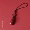 Colgante de Cinabrio Bolsa de Dinero Cadena para Teléfono Accesorio Arena Dorada Púrpura Colgante de Memoria USB Billetera Colgador de Bolsa Llavero de Coche Correa
