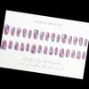 Unhas falsas pintadas com manchas em estilo europeu e americano, estilo olho de gato, amêndoa, gota d'água, peça removível, produto finalizado